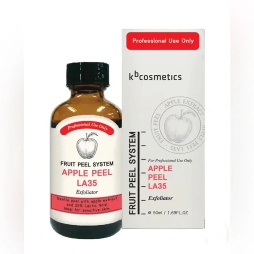 KB Cosmetics Apple Exfoliator Liquid Peel, 1.69 fl oz 50ml 35% Lactic Acid NWB